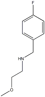 [(4-fluorophenyl)methyl](2-methoxyethyl)amine 结构式