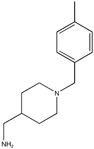 {1-[(4-methylphenyl)methyl]piperidin-4-yl}methanamine Structure