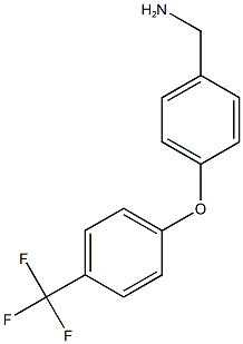{4-[4-(trifluoromethyl)phenoxy]phenyl}methanamine 结构式