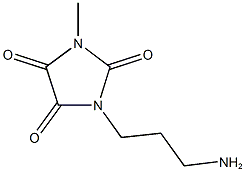 1-(3-aminopropyl)-3-methylimidazolidine-2,4,5-trione Structure