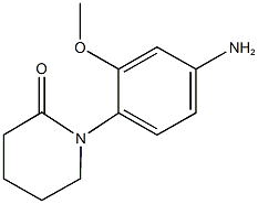 1-(4-amino-2-methoxyphenyl)piperidin-2-one 化学構造式