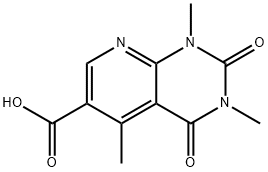 1,3,5-trimethyl-2,4-dioxo-1H,2H,3H,4H-pyrido[2,3-d]pyrimidine-6-carboxylic acid 结构式