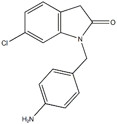 1-[(4-aminophenyl)methyl]-6-chloro-2,3-dihydro-1H-indol-2-one