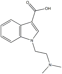 1-[2-(dimethylamino)ethyl]-1H-indole-3-carboxylic acid 结构式