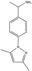 1-[4-(3,5-dimethyl-1H-pyrazol-1-yl)phenyl]ethan-1-amine 化学構造式