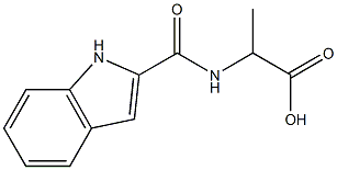 2-(1H-indol-2-ylformamido)propanoic acid Struktur