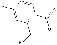 2-(bromomethyl)-4-fluoro-1-nitrobenzene 化学構造式