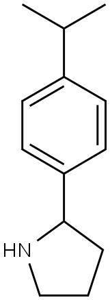 2-[4-(propan-2-yl)phenyl]pyrrolidine Struktur