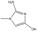 2-amino-1-methyl-1H-imidazol-4-ol,,结构式