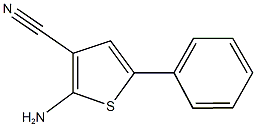 2-amino-5-phenylthiophene-3-carbonitrile 结构式