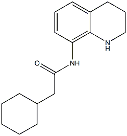 2-cyclohexyl-N-(1,2,3,4-tetrahydroquinolin-8-yl)acetamide,1042653-61-1,结构式