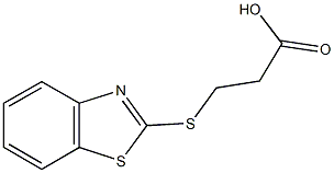 3-(1,3-benzothiazol-2-ylsulfanyl)propanoic acid 结构式