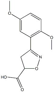 3-(2,5-dimethoxyphenyl)-4,5-dihydro-1,2-oxazole-5-carboxylic acid