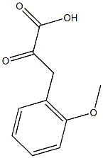 3-(2-methoxyphenyl)-2-oxopropanoic acid,,结构式