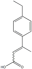 3-(4-ethylphenyl)but-2-enoic acid Structure