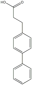 3-(4-phenylphenyl)propanoic acid Struktur
