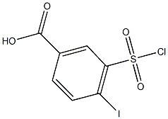 3-(chlorosulfonyl)-4-iodobenzoic acid,,结构式