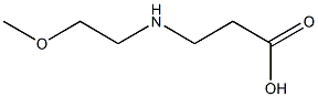 3-[(2-methoxyethyl)amino]propanoic acid Structure