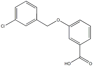 3-[(3-chlorophenyl)methoxy]benzoic acid Structure