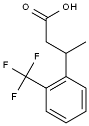 3-[2-(trifluoromethyl)phenyl]butanoic acid 结构式