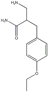 3-amino-2-[(4-ethoxyphenyl)methyl]propanamide 结构式