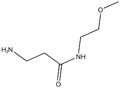 3-amino-N-(2-methoxyethyl)propanamide Structure
