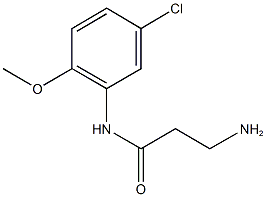 3-amino-N-(5-chloro-2-methoxyphenyl)propanamide Structure