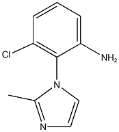 3-chloro-2-(2-methyl-1H-imidazol-1-yl)aniline,,结构式