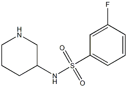 3-fluoro-N-(piperidin-3-yl)benzene-1-sulfonamide
