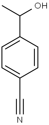 4-(1-hydroxyethyl)benzonitrile,,结构式