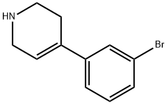 4-(3-bromophenyl)-1,2,3,6-tetrahydropyridine 结构式