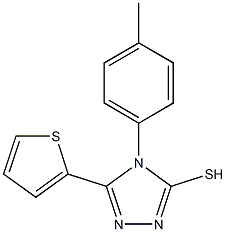 4-(4-methylphenyl)-5-(thiophen-2-yl)-4H-1,2,4-triazole-3-thiol 化学構造式