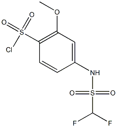 4-(difluoromethanesulfonamido)-2-methoxybenzene-1-sulfonyl chloride