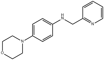 4-(morpholin-4-yl)-N-(pyridin-2-ylmethyl)aniline 结构式