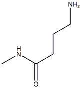 4-amino-N-methylbutanamide 结构式