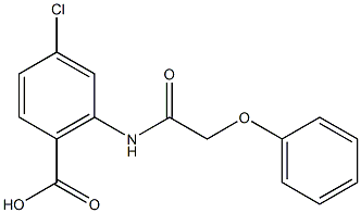 4-chloro-2-(2-phenoxyacetamido)benzoic acid Struktur