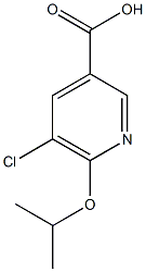 5-chloro-6-(propan-2-yloxy)pyridine-3-carboxylic acid 结构式