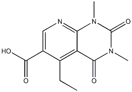 5-ethyl-1,3-dimethyl-2,4-dioxo-1H,2H,3H,4H-pyrido[2,3-d]pyrimidine-6-carboxylic acid Struktur