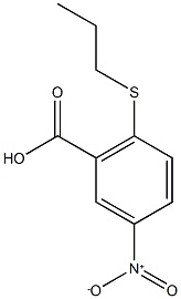 5-nitro-2-(propylsulfanyl)benzoic acid Struktur