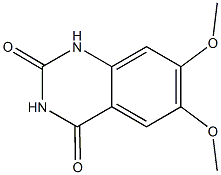 6,7-dimethoxy-1,2,3,4-tetrahydroquinazoline-2,4-dione 结构式