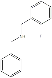 benzyl[(2-fluorophenyl)methyl]amine,,结构式