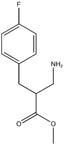 methyl 3-amino-2-[(4-fluorophenyl)methyl]propanoate 结构式