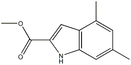 methyl 4,6-dimethyl-1H-indole-2-carboxylate Structure