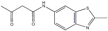 N-(2-methyl-1,3-benzothiazol-6-yl)-3-oxobutanamide,1016675-93-6,结构式