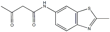 N-(2-methyl-1,3-benzothiazol-6-yl)-3-oxobutanamide Structure