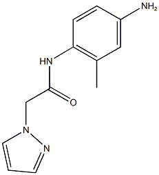 N-(4-amino-2-methylphenyl)-2-(1H-pyrazol-1-yl)acetamide Structure