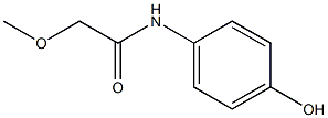 N-(4-hydroxyphenyl)-2-methoxyacetamide, 723757-41-3, 结构式