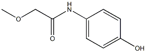 N-(4-hydroxyphenyl)-2-methoxyacetamide Struktur