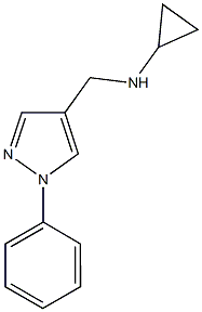 N-[(1-phenyl-1H-pyrazol-4-yl)methyl]cyclopropanamine