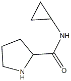 N-cyclopropylpyrrolidine-2-carboxamide,,结构式